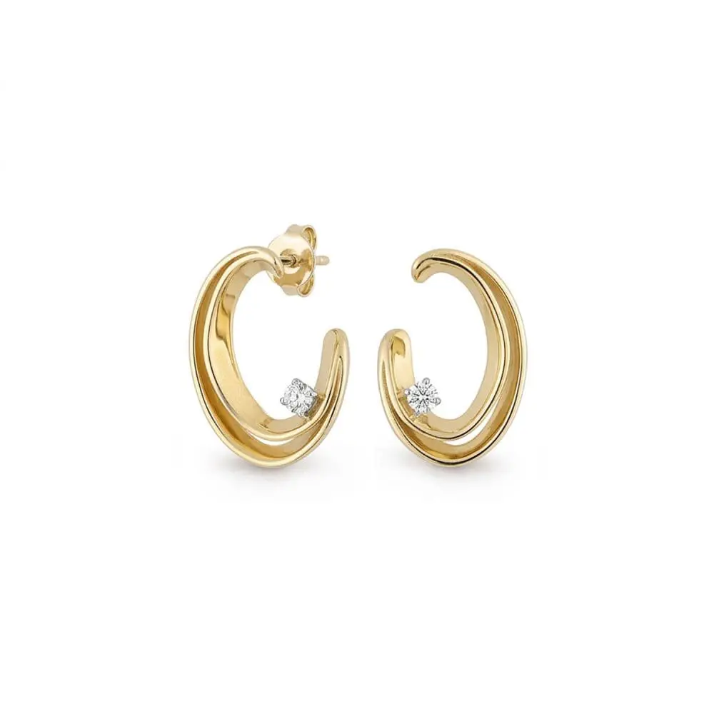Cammilli Diamond Earrings in 18K Gold