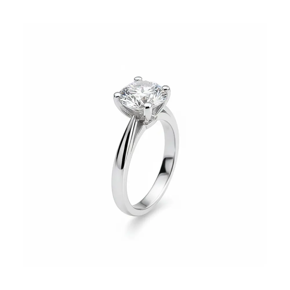 Solitaire Diamond Ring in Platinum