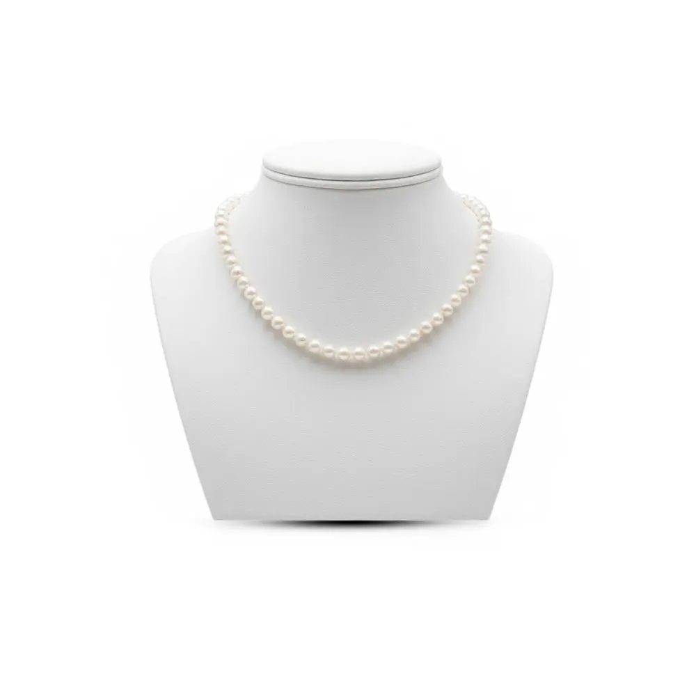Akoya Pearl Necklace with 9K Gold