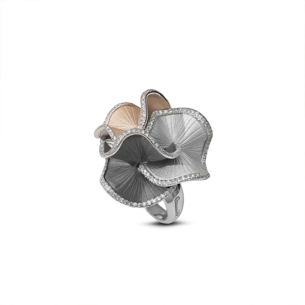 Cammilli Multi-Tone Gold & Diamond Ring