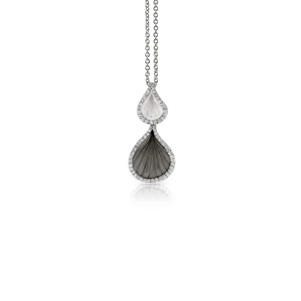 Cammilli Pendant in 18K Black Lava Gold