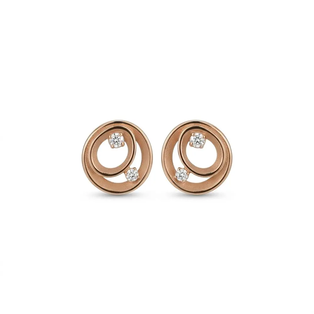 Cammilli Diamond Earrings in 18K Gold