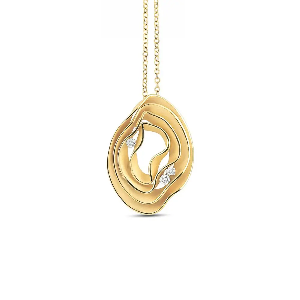 Cammilli Diamond Pendant in 18K Gold 