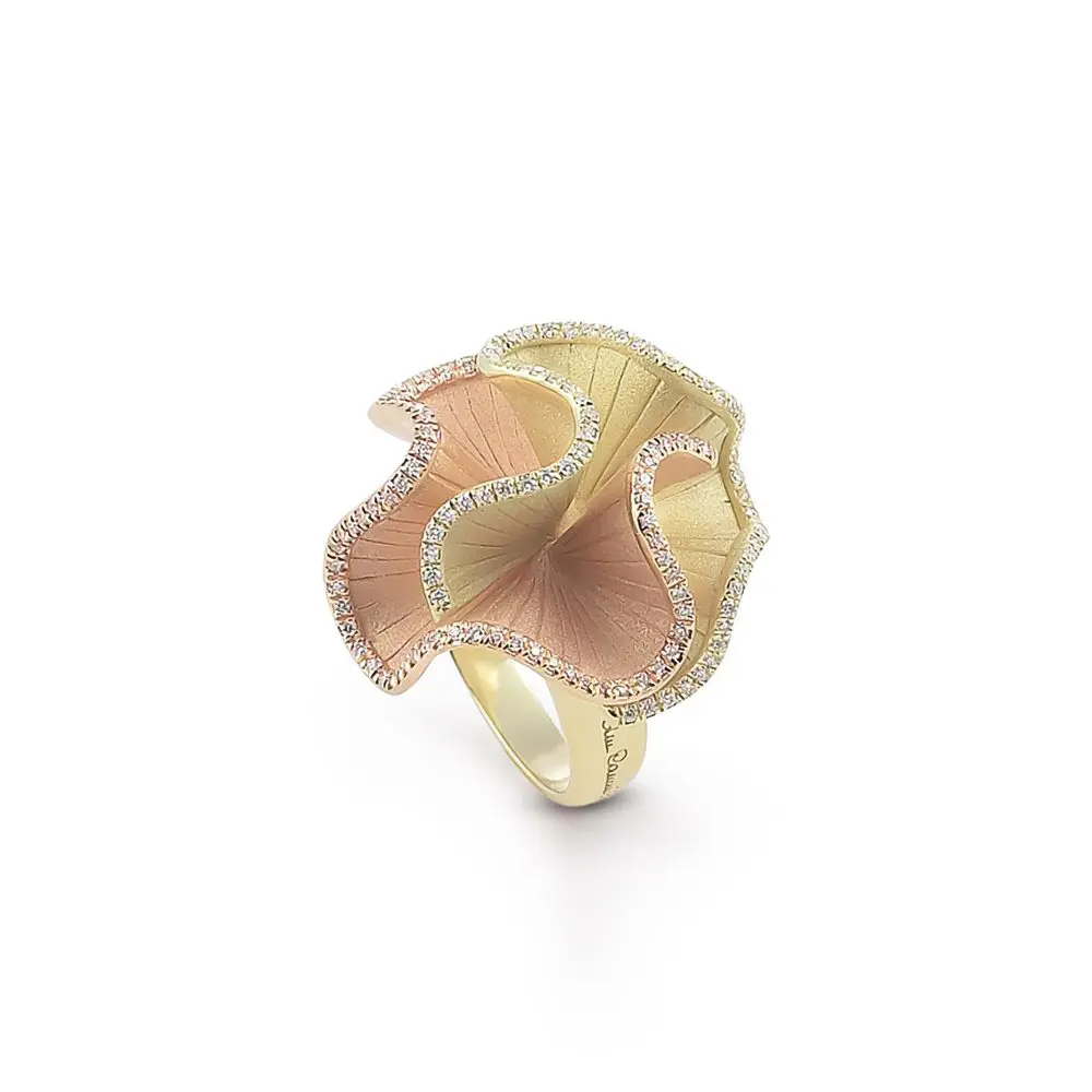 Cammilli Multi-Tone Gold & Diamond Ring