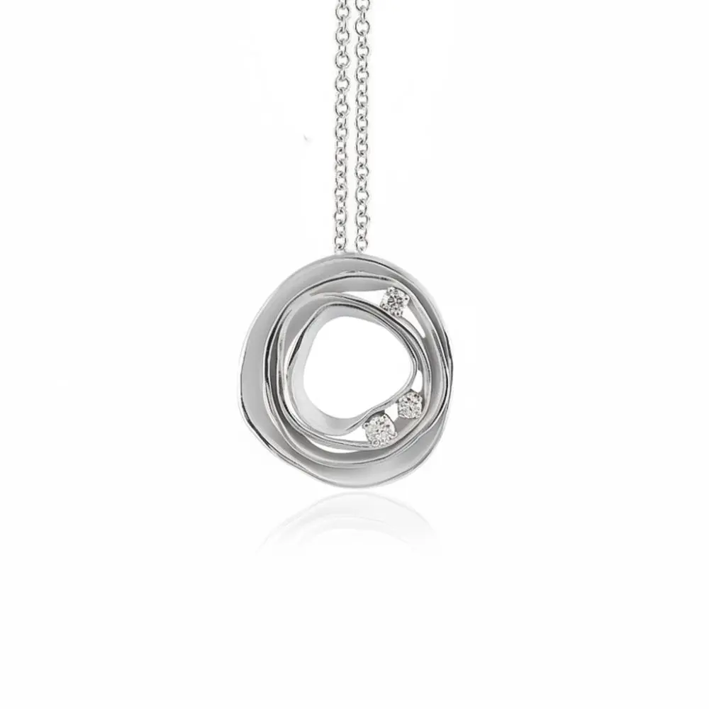 Cammilli Diamond Pendant in 18K Gold