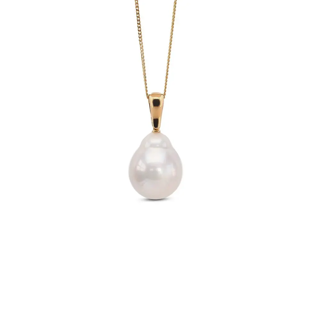 Autore White South Sea Pearl Pendant in 18K