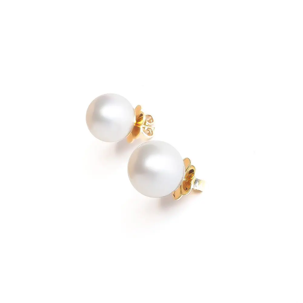 Autore South Sea Pearl Stud Earrings in 18K