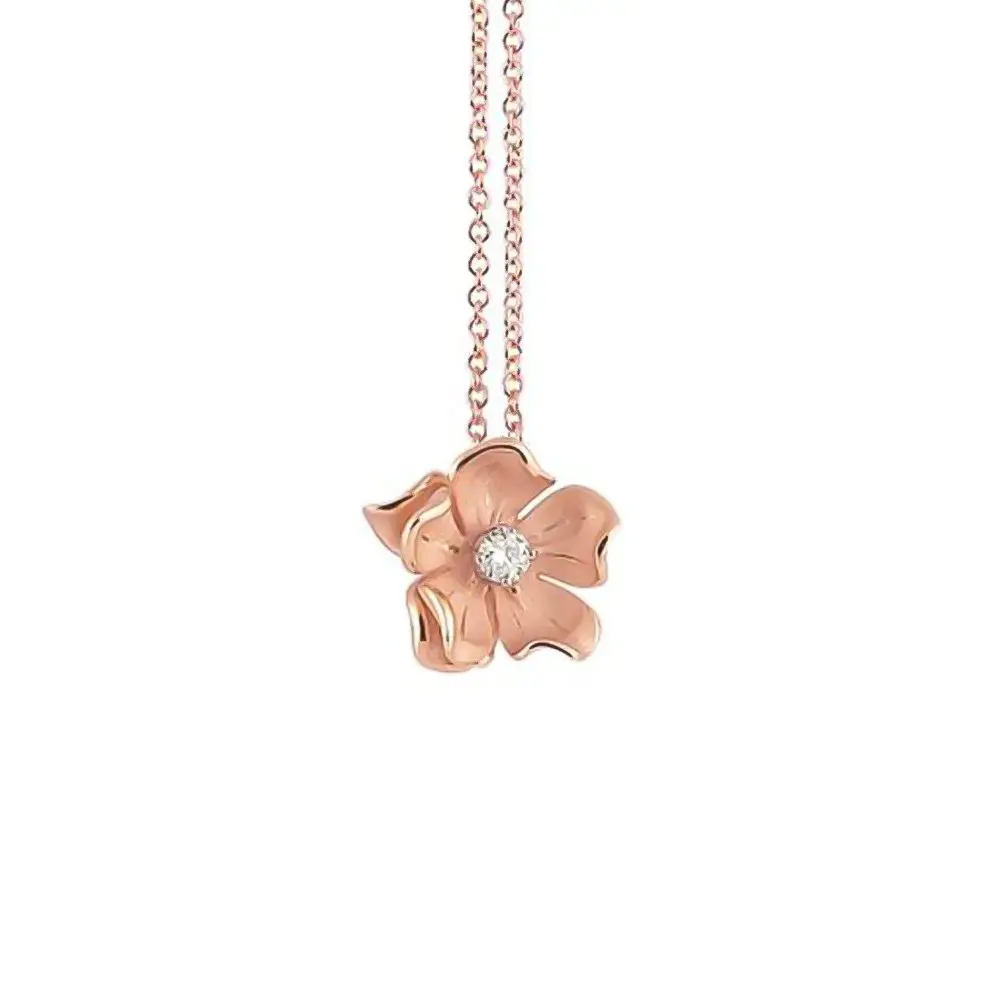 Cammilli Diamond Pendant in 18K Rose Gold