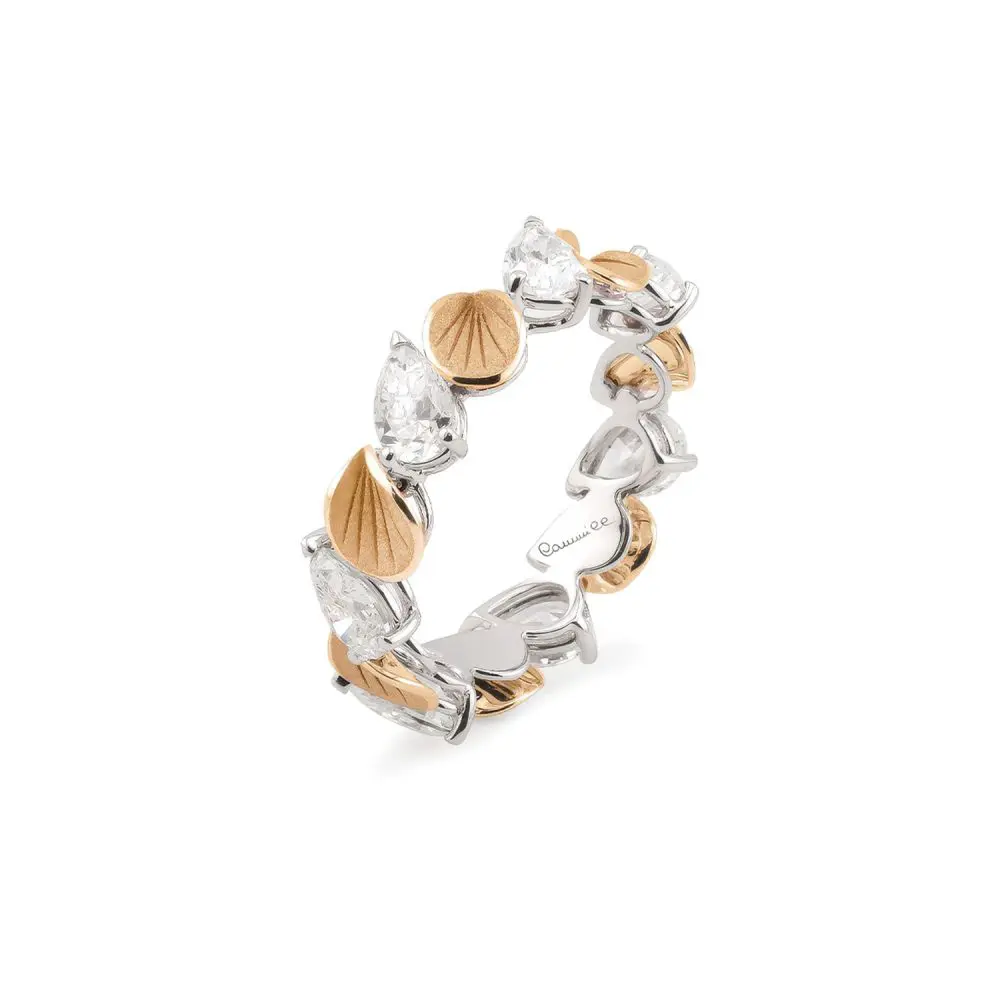 Cammilli Diamond Divina Series Ring in 18K Gold