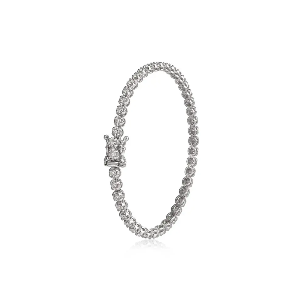 Diamond Tennis Bracelet in 14K White Gold