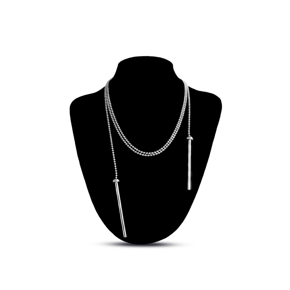 Italian Diamond Lariat Necklace in 18K Gold