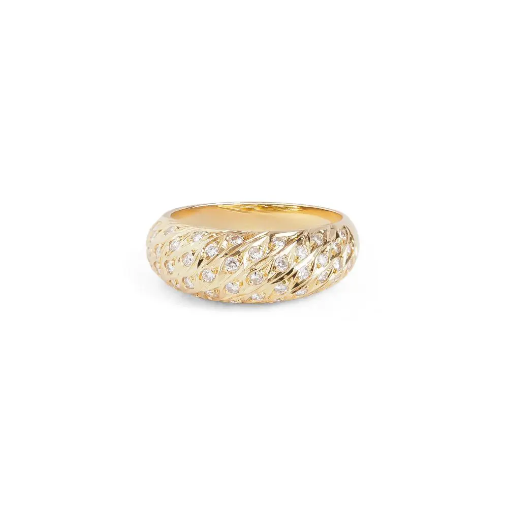 Diamond Ring in 18K Yellow Gold