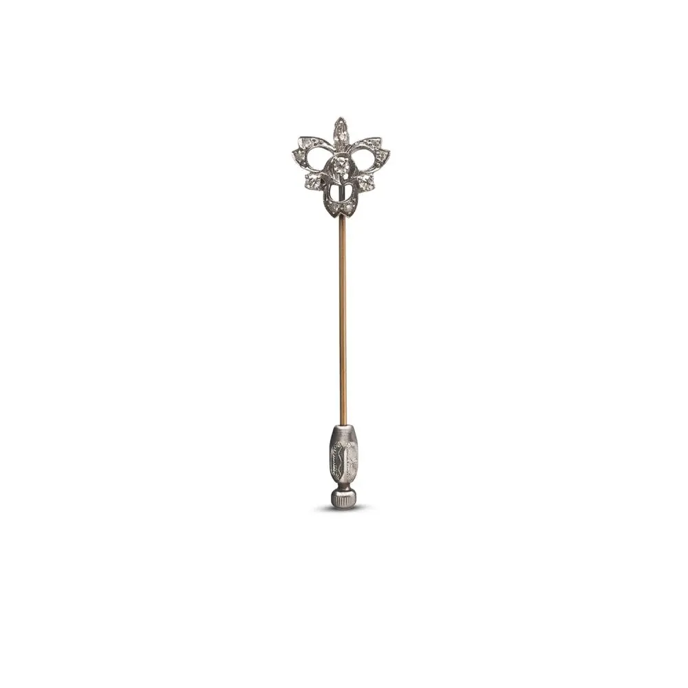 Diamond Platinum / 15K Gold Pin