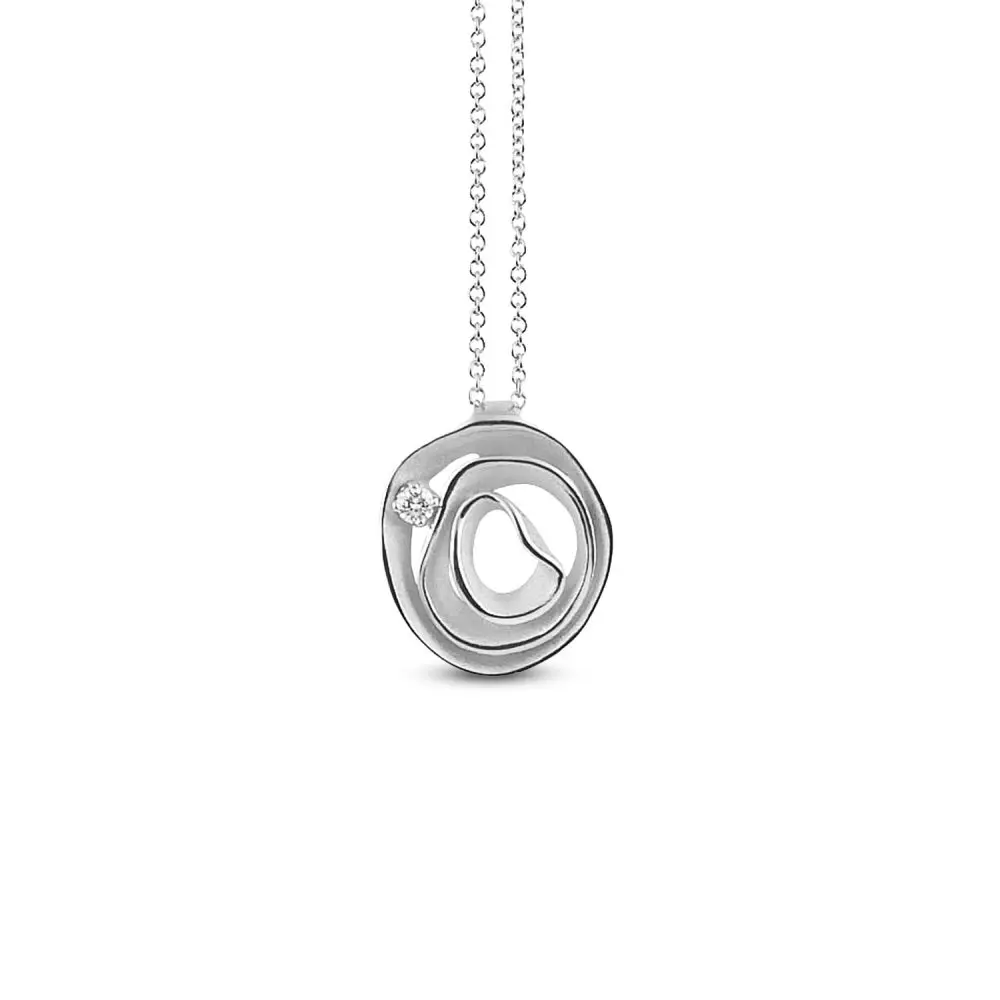 Cammilli Diamond Dune Series Pendant in 18K Gold