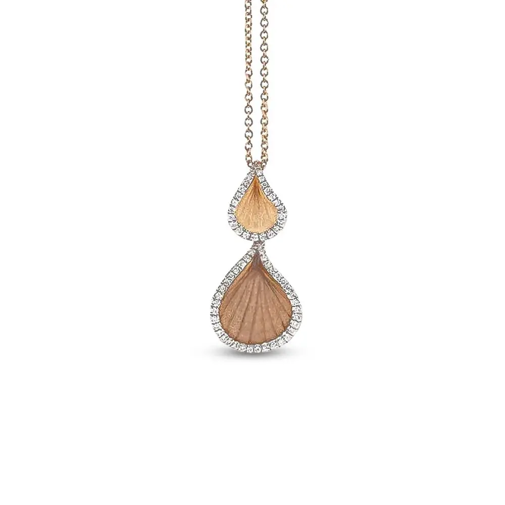 Cammilli Two-Tone Pendant in 18K Gold