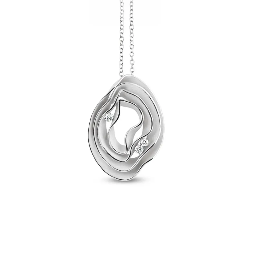 Cammilli Diamond Pendant in 18K Gold
