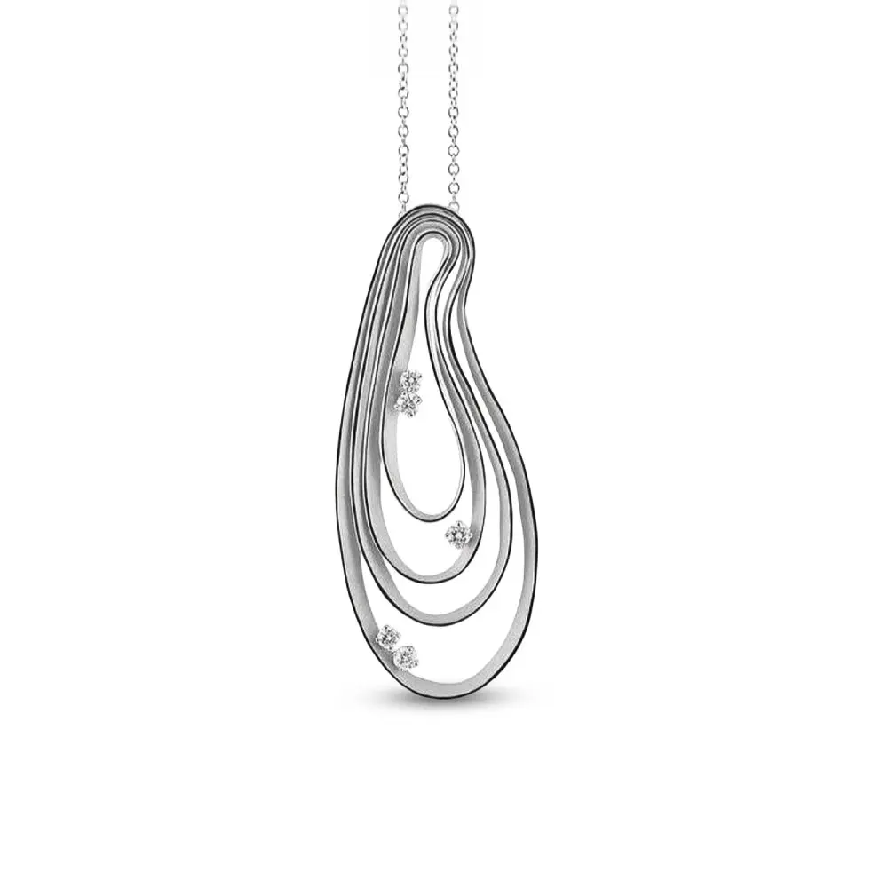 Cammilli Diamond Pendant in 18K Gold
