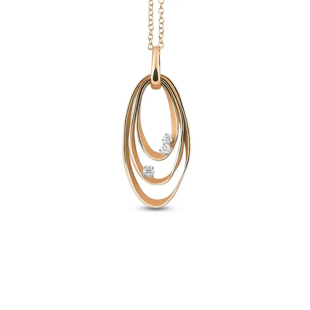 Cammilli Diamond Pendant in 18K Gold