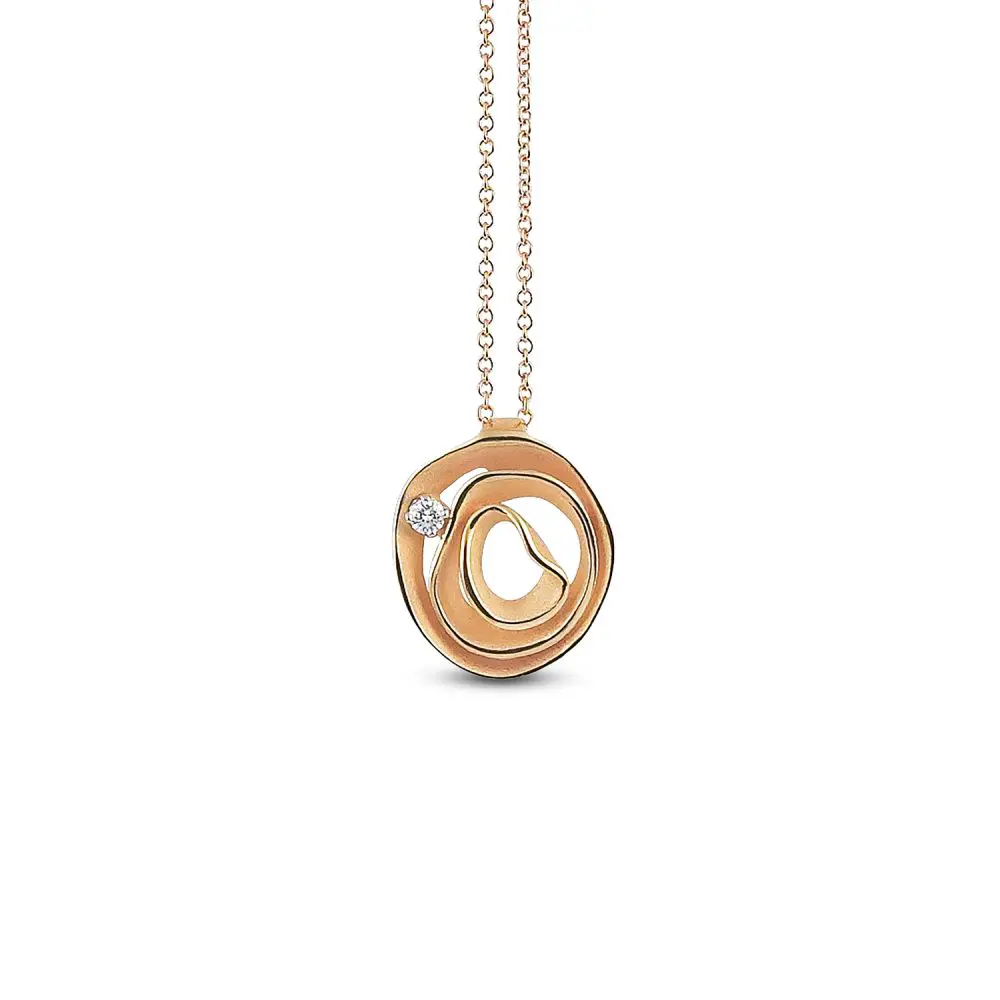 Cammilli Diamond Pendant in 18K Gold